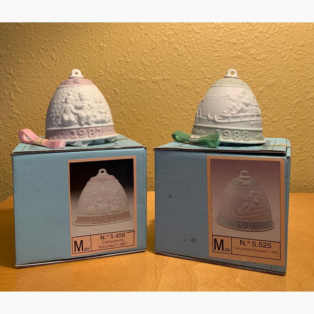 2 - Lladro Bells, 1987 & 1988